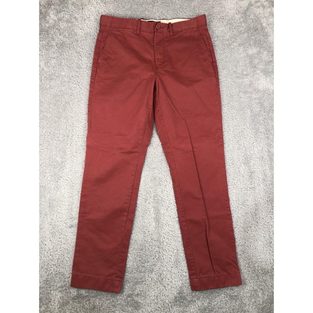 J Crew Pants Mens Size 31x30 (Tag 29x30) 770 Straight Oarsman Red